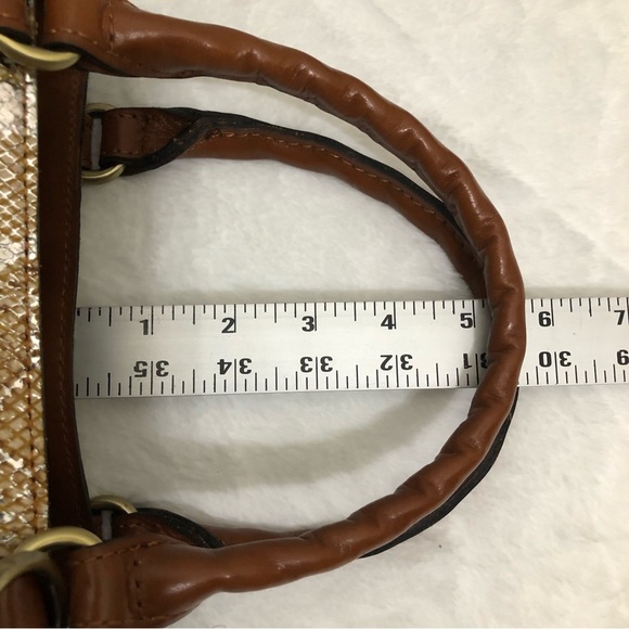 Patricia Nash Leather Metallic Python Crossbody bag - Picture 15 of 15